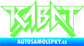 Samolepka Kabát 002 Fluorescentní zelená
