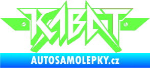 Samolepka Kabát 003 Fluorescentní zelená