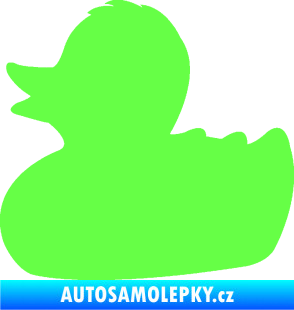 Samolepka Kachnička 001 levá Fluorescentní zelená