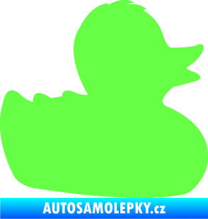 Samolepka Kachnička 001 pravá Fluorescentní zelená