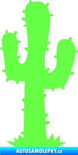 Samolepka Kaktus 001 pravá Fluorescentní zelená