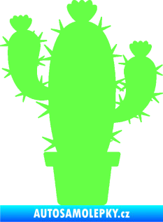 Samolepka Kaktus 003 levá Fluorescentní zelená