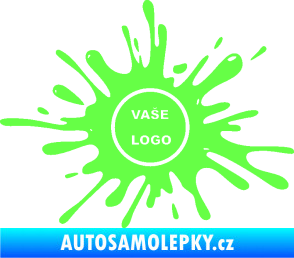 Samolepka Kaňka 003 znak Fluorescentní zelená