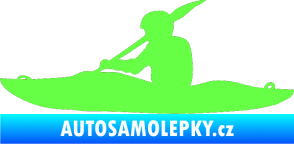 Samolepka Kanoista 003 levá Fluorescentní zelená