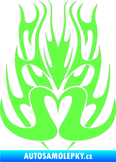 Samolepka Kapota 017 Fluorescentní zelená