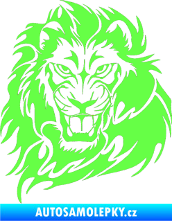 Samolepka Kapota 034 lev levá Fluorescentní zelená