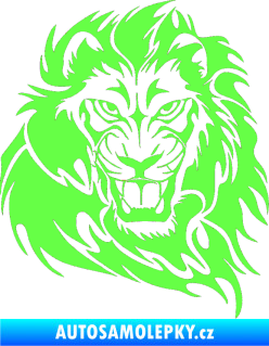 Samolepka Kapota 034 lev pravá Fluorescentní zelená