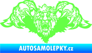 Samolepka Kapota 041 lev Fluorescentní zelená