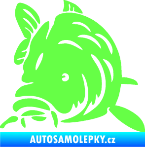 Samolepka Kapr 002 levá Fluorescentní zelená