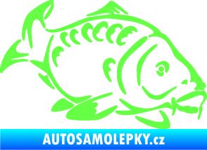 Samolepka Kapr 006 pravá Fluorescentní zelená