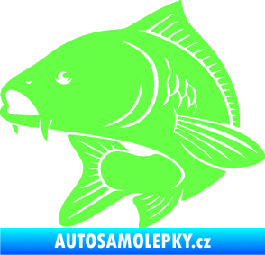 Samolepka Kapr 008 levá Fluorescentní zelená