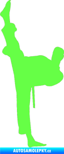Samolepka Karate 005 levá Fluorescentní zelená