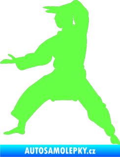 Samolepka Karate 006 levá Fluorescentní zelená