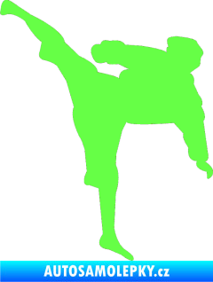 Samolepka Karate 009 levá Fluorescentní zelená
