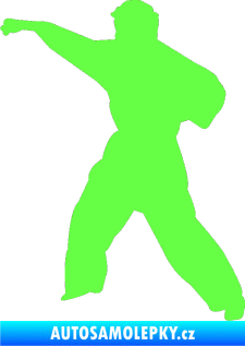 Samolepka Karate 010 levá Fluorescentní zelená