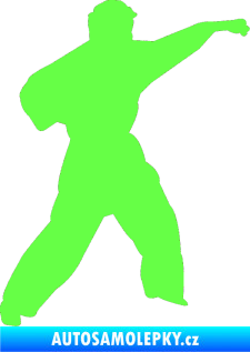 Samolepka Karate 010 pravá Fluorescentní zelená
