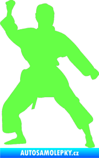 Samolepka Karate 011 levá Fluorescentní zelená