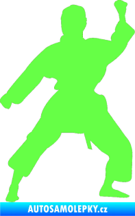 Samolepka Karate 011 pravá Fluorescentní zelená