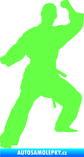 Samolepka Karate 014 levá Fluorescentní zelená