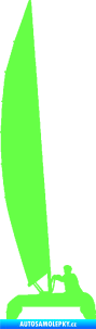 Samolepka Katamaran 001 pravá Fluorescentní zelená