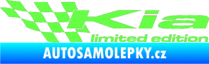 Samolepka Kia limited edition levá Fluorescentní zelená