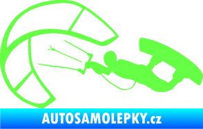 Samolepka Kiteboarding 001 levá Fluorescentní zelená