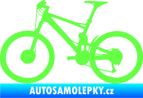 Samolepka Kolo 001 levá - (horské kolo) Fluorescentní zelená