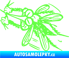 Samolepka Komár 002 levá Fluorescentní zelená