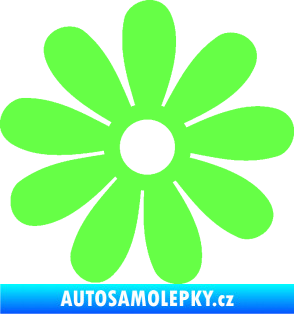 Samolepka Kopretina 001 Fluorescentní zelená