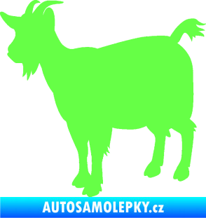 Samolepka Koza 001 levá Fluorescentní zelená