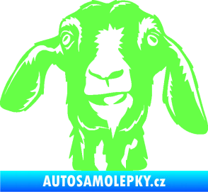 Samolepka Koza 003 levá Fluorescentní zelená