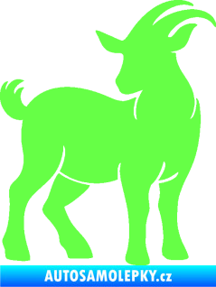 Samolepka Koza 004 levá Fluorescentní zelená
