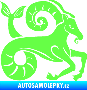 Samolepka Kozoroh 005 pravá Fluorescentní zelená