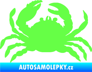 Samolepka Krab 001 levá Fluorescentní zelená