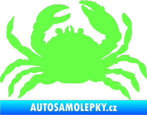 Samolepka Krab 001 pravá Fluorescentní zelená
