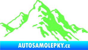 Samolepka Krajina hory 006 pravá Fluorescentní zelená