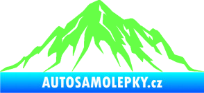 Samolepka Krajina hory 010 pravá Fluorescentní zelená