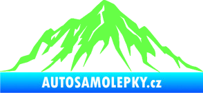 Samolepka Krajina hory 010 levá Fluorescentní zelená