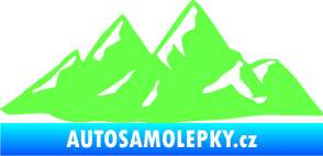 Samolepka Krajina hory 014 pravá Fluorescentní zelená