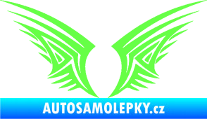 Samolepka Křídla 005 Fluorescentní zelená