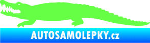 Samolepka Krokodýl 002 levá Fluorescentní zelená
