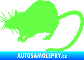 Samolepka Krysa 002 levá Fluorescentní zelená