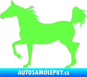 Samolepka Kůň 009 levá Fluorescentní zelená