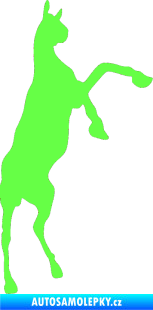 Samolepka Kůň 016 pravá Fluorescentní zelená