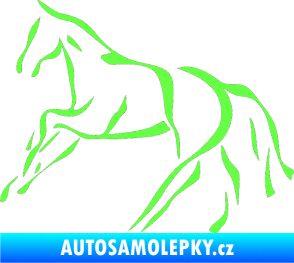 Samolepka Kůň 024 levá Fluorescentní zelená