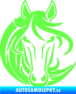 Samolepka Kůň 043 levá Fluorescentní zelená