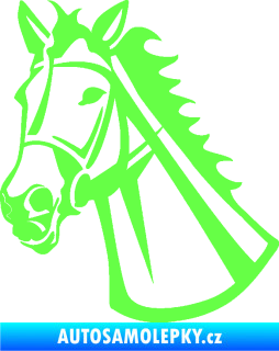 Samolepka Kůň 044 levá Fluorescentní zelená