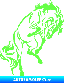 Samolepka Kůň 047 pravá Fluorescentní zelená