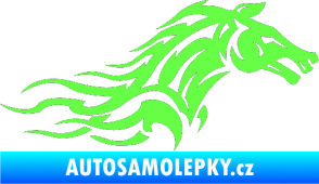 Samolepka Kůň 078 pravá Fluorescentní zelená