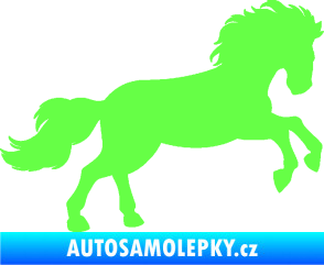 Samolepka Kůň 098 pravá běh Fluorescentní zelená
